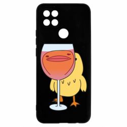 Чехол для Oppo A15s/A15 Качка і келих вина - PrintSalon