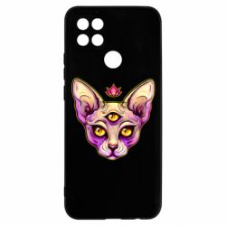 Чехол для Oppo A15s/A15 Котик сфинкс розовый - PrintSalon