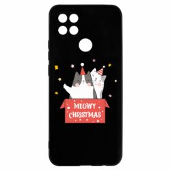 Чехол для Oppo A15s/A15 Meowy Christmas ( present box ) - PrintSalon