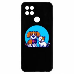 Чехол для Oppo A15s/A15 Собачка и котик - PrintSalon