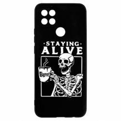 Чехол для Oppo A15s/A15 Staying alive with coffee - PrintSalon