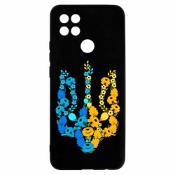 Чохол для Oppo A15s / A15 Тризуб квіти Україна - PrintSalon