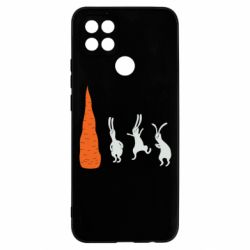 Чехол для Oppo A15s/A15 Зайцы возле морковки - PrintSalon