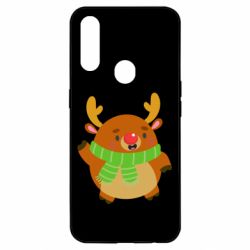 Чехол для Oppo A31 Deer in a scarf - PrintSalon