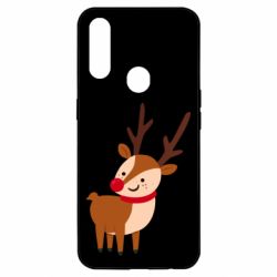 Чехол для Oppo A31 Deer with red nose - PrintSalon