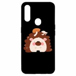 Чехол для Oppo A31 Hedgehog with mushrooms - PrintSalon