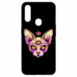 Чехол для Oppo A31 Котик сфинкс розовый - PrintSalon