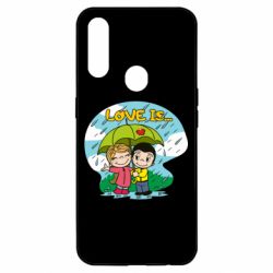 Чехол для Oppo A31 Love is ... in the rain - PrintSalon