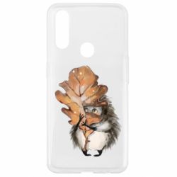 Чехол для Oppo A31 Осенний ежик