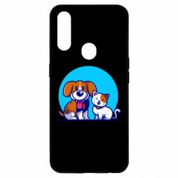 Чехол для Oppo A31 Собачка и котик - PrintSalon