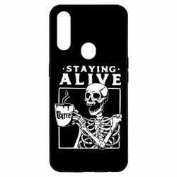 Чехол для Oppo A31 Staying alive with coffee - PrintSalon