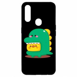 Чехол для Oppo A31 Уточка в костюме динозавра - PrintSalon