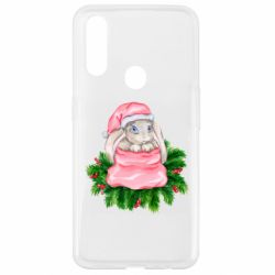 Чехол для Oppo A31 Заяц Новогодний - PrintSalon