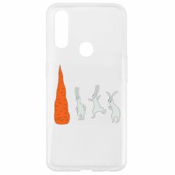Чехол для Oppo A31 Зайцы возле морковки - PrintSalon