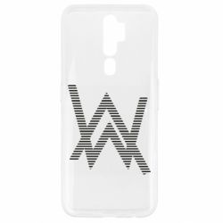 Чехол для Oppo A5/A9 2020 Alan Walker logo stripes-PrintSalon Чехол для Oppo A5/A9 2020 Alan Walker logo stripes