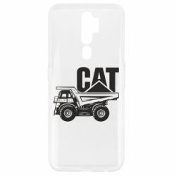 Чехол для Oppo A5/A9 2020 CAT logo and truck - PrintSalon