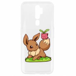 Чехол для Oppo A5/A9 2020 Eevee with Hoppip-PrintSalon Чехол для Oppo A5/A9 2020 Eevee with Hoppip