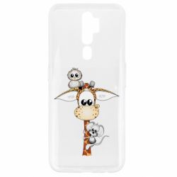 Чехол для Oppo A5/A9 2020 Giraffe Owl and Mouse - PrintSalon