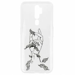 Чехол для Oppo A5/A9 2020 Hand with leafs - PrintSalon