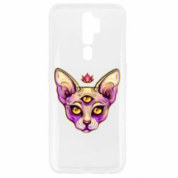 Чехол для Oppo A5/A9 2020 Котик сфинкс розовый - PrintSalon