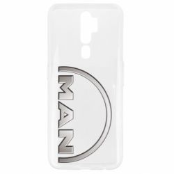 Чехол для Oppo A5/A9 2020 Man metallic logo - PrintSalon