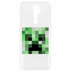 Чехол для Oppo A5/A9 2020 Minecraft minimalist Creeper - PrintSalon