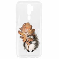 Чехол для Oppo A5/A9 2020 Осенний ежик - PrintSalon