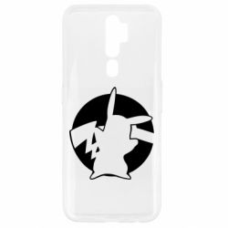 Чехол для Oppo A5/A9 2020 Pikachu silhouette - PrintSalon