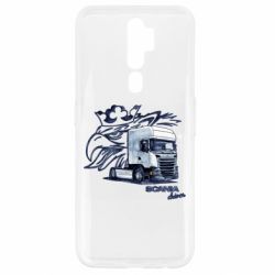Чехол для Oppo A5/A9 2020 Scania watercolor art - PrintSalon