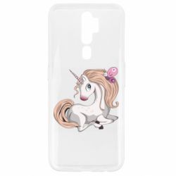 Чехол для Oppo A5/A9 2020 Unicorn with bow tie - PrintSalon