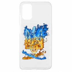Чехол для Oppo A52/A72/A92 Горящий гербу Украины - PrintSalon
