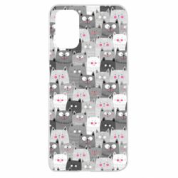 Чохол для Oppo A52 / A72 / A92Gray cats pattern - PrintSalon