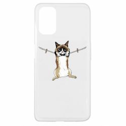 Чехол для Oppo A52/A72/A92 Grumpy Cat On The Rope - PrintSalon