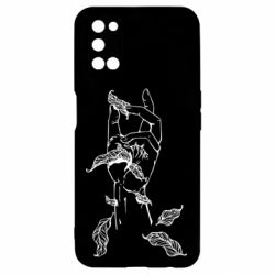 Чехол для Oppo A52/A72/A92 Hand with leafs - PrintSalon