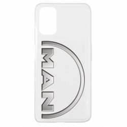 Чехол для Oppo A52/A72/A92 Man metallic logo - PrintSalon