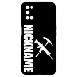 Чехол для Oppo A52/A72/A92 Nickname fortnite weapons - PrintSalon