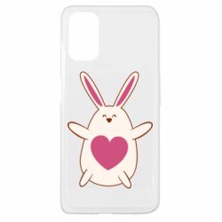 Чехол для Oppo A52/A72/A92 Rabbit with a pink heart - PrintSalon