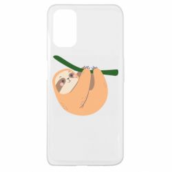 Чехол для Oppo A52/A72/A92 Sloth on a branch - PrintSalon