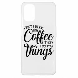 Чехол для Oppo A52/A72/A92 Сначала кофе потом дела - PrintSalon