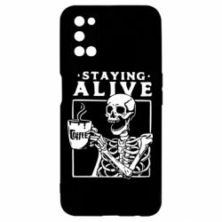 Чехол для Oppo A52/A72/A92 Staying alive with coffee - PrintSalon