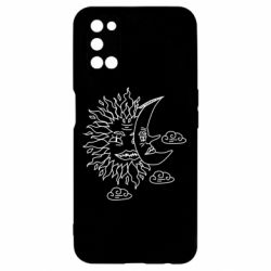 Чехол для Oppo A52/A72/A92 Sun and Moon faces - PrintSalon