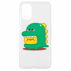 Чехол для Oppo A52/A72/A92 Уточка в костюме динозавра - PrintSalon