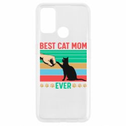 Чехол для Oppo A53/A32/A33 Best cat mom ever - PrintSalon