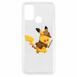Чехол для Oppo A53/A32/A33 Cute Detective Pikachu-PrintSalon Чехол для Oppo A53/A32/A33 Cute Detective Pikachu