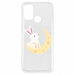 Чехол для Oppo A53/A32/A33 Cute rabbit on the moon - PrintSalon
