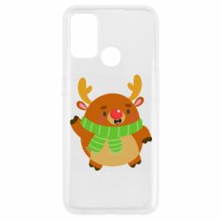 Чехол для Oppo A53/A32/A33 Deer in a scarf - PrintSalon