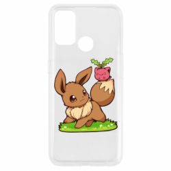 Чехол для Oppo A53/A32/A33 Eevee with Hoppip-PrintSalon Чехол для Oppo A53/A32/A33 Eevee with Hoppip