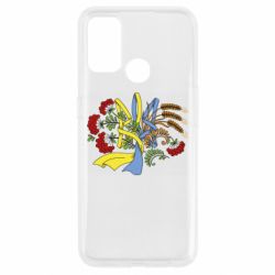 Чехол для Oppo A53/A32/A33 Герб колоски и калина