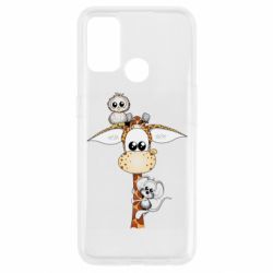 Чехол для Oppo A53/A32/A33 Giraffe Owl and Mouse - PrintSalon
