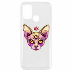 Чехол для Oppo A53/A32/A33 Котик сфинкс розовый - PrintSalon
